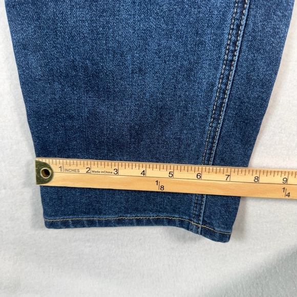 Seven 7 Jeans Womens 14 Blue Slim Straight High Rise Dark Wash - Picture 11 of 13